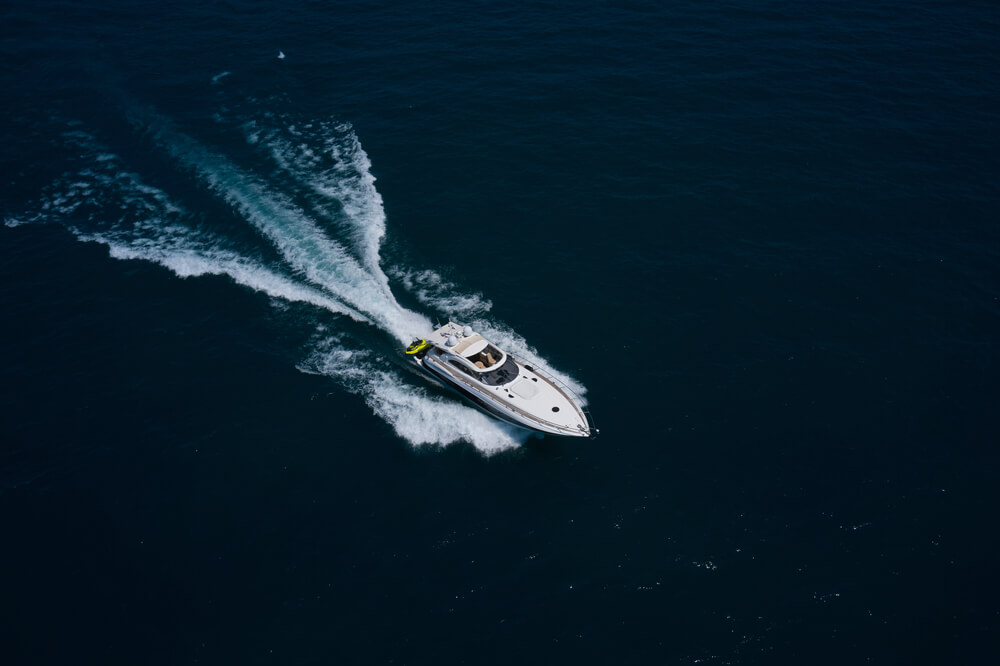 boat cruising on the water